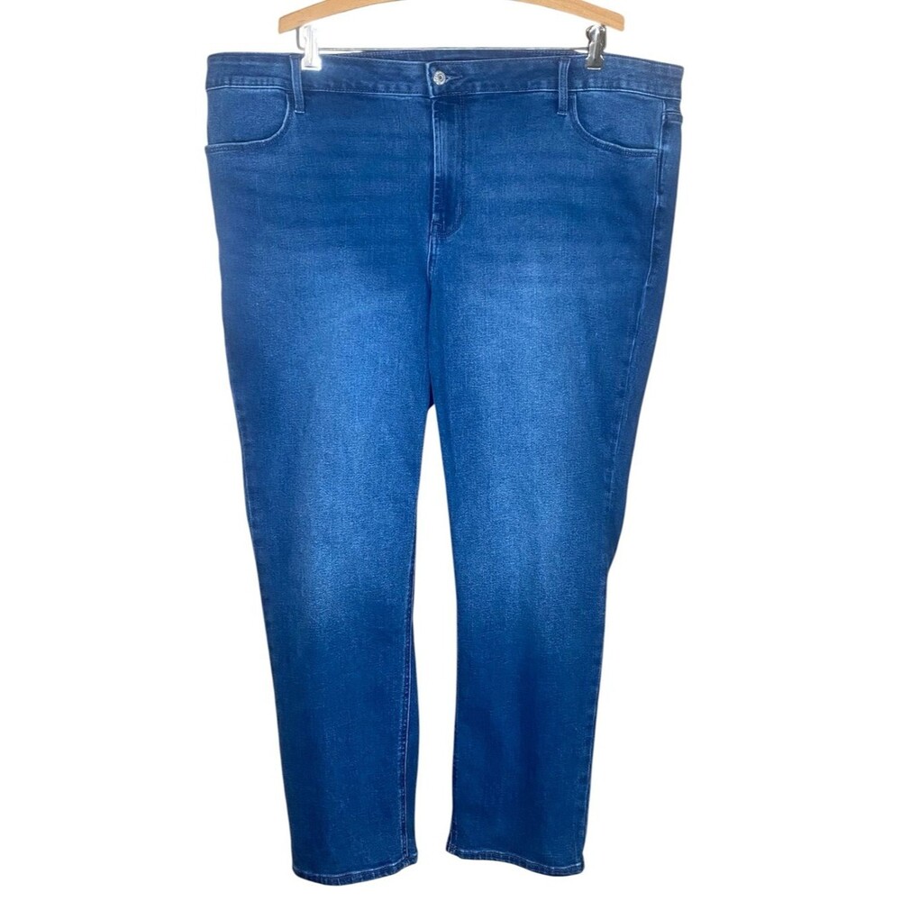 Old Navy High Rise Wow Straight Jeans Med Wash 4 Pocket Classic Clean Lines 20